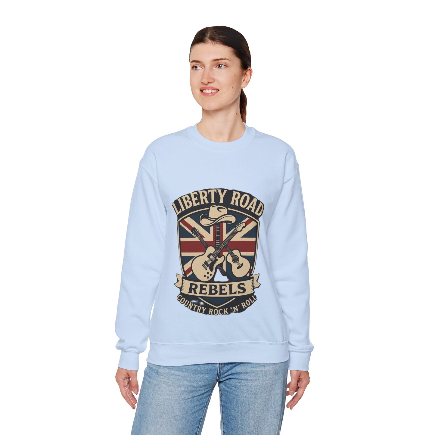 Liberty Road Rebels Britannia Sweatshirt Unisex Crewneck Longsleeve T-Shirt