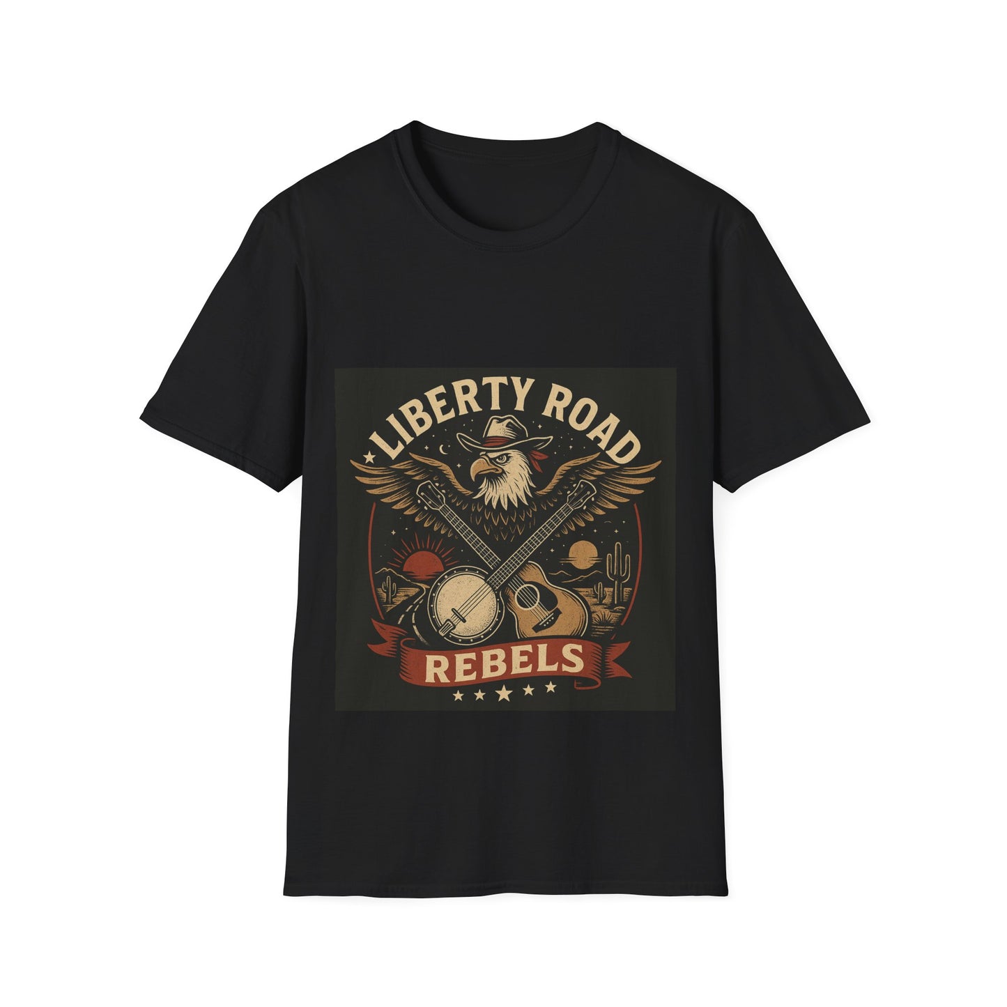 Liberty Road Rebels Vintage Americana Style T-Shirt