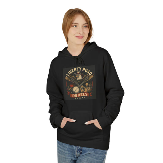 Liberty Road Rebels Vintage Americana Style Soft Fleece Hoodie
