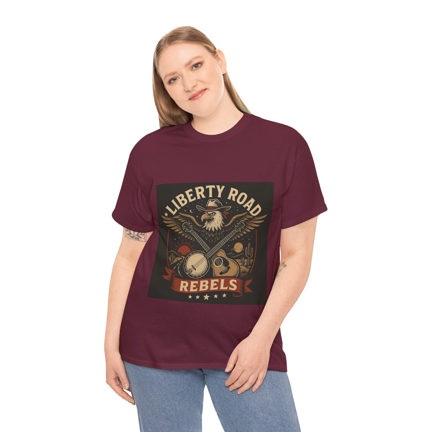 Liberty Road Rebels Vintage Americana Style Tee Unisex T-Shirt
