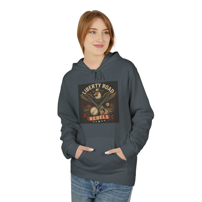Liberty Road Rebels Vintage Americana Style Soft Fleece Hoodie