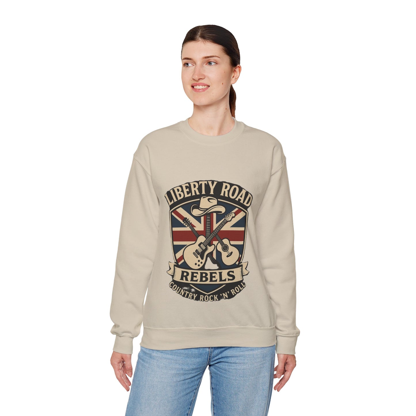 Liberty Road Rebels Britannia Sweatshirt Unisex Crewneck Longsleeve T-Shirt