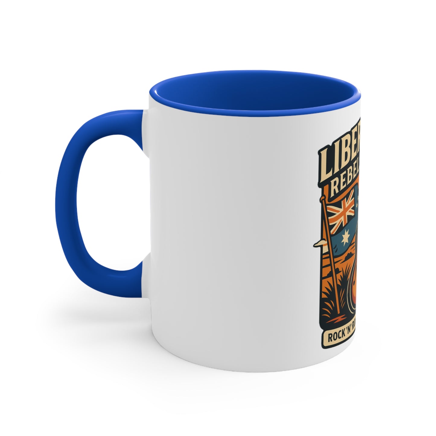 Liberty Road Rebels Australiana Colorful Accent Coffee Mug