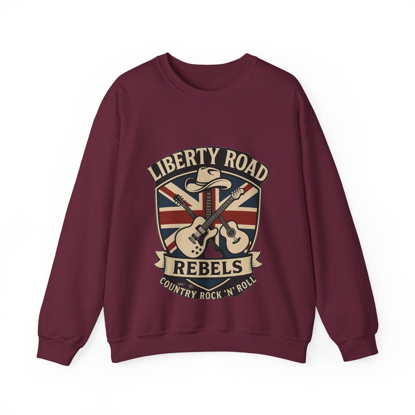 Liberty Road Rebels Britannia Sweatshirt Unisex Crewneck Longsleeve T-Shirt
