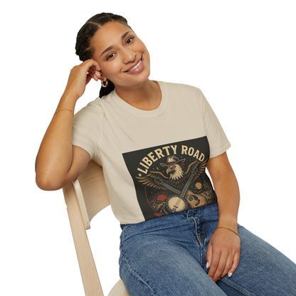 Liberty Road Rebels Vintage Americana Style T-Shirt