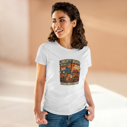 Liberty Road Rebels Vintage Australiana Women's Midweight Cotton T-Shirt