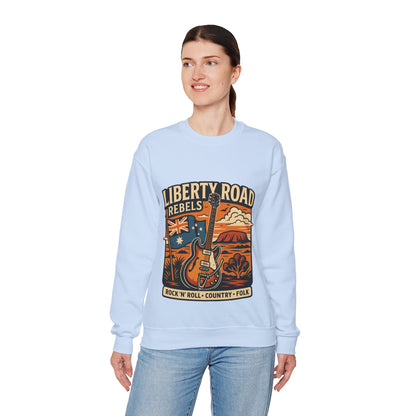 Liberty Road Rebels Australiana Cozy Crewneck Sweatshirt