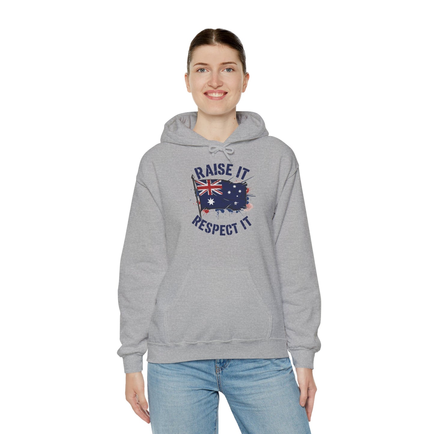 Raise It Respect It Aussie Flag Pride Unisex Sweatshirt