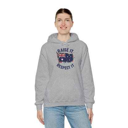 Raise It Respect It Aussie Flag Pride Unisex Sweatshirt