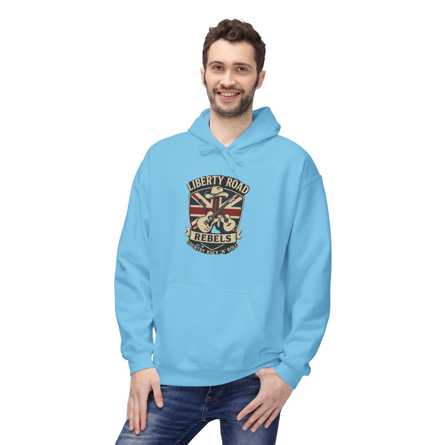 Liberty Road Rebels Britannia Fleece Hoodie Unisex Sweatshirt