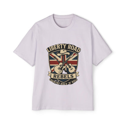 Liberty Road Rebels Britannia Rock n' Roll Oversized Men's Tee T-Shirt