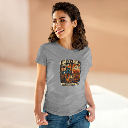 Liberty Road Rebels Vintage Australiana Women's Midweight Cotton T-Shirt