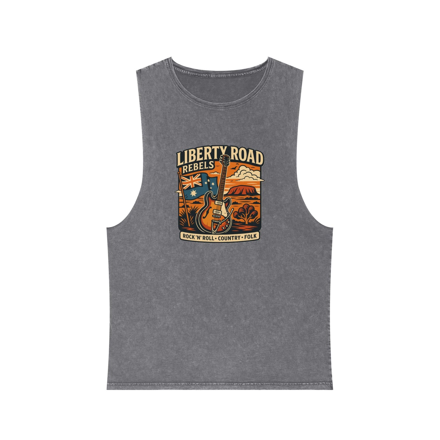 Liberty Road Rebels Australiana Vintage-Style Unisex Tank Top Singlet