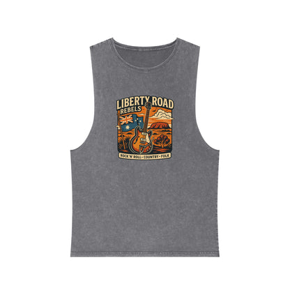 Liberty Road Rebels Australiana Vintage-Style Unisex Tank Top Singlet