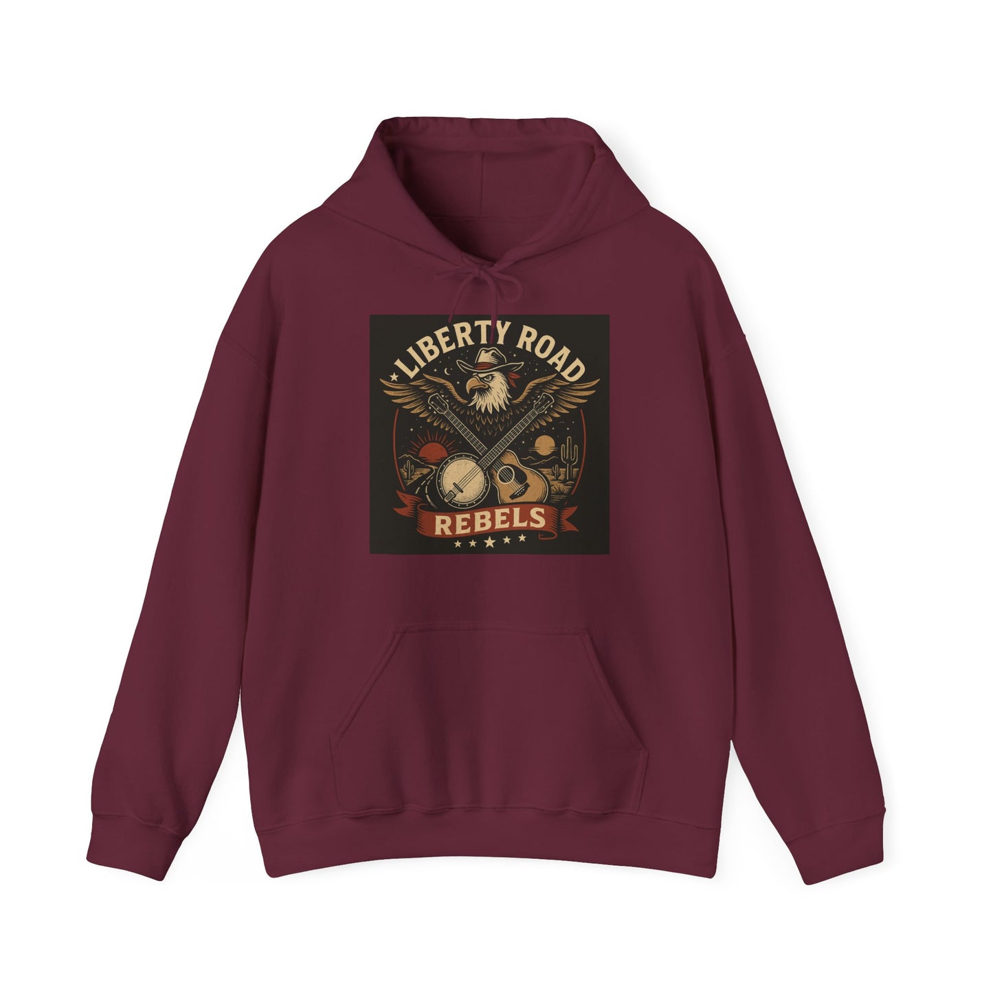 Liberty Road Rebels Vintage Americana Style Sweatshirt Unisex Hoodie