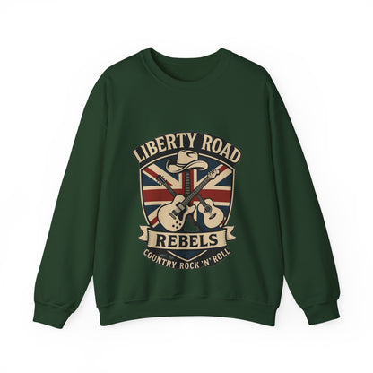 Liberty Road Rebels Britannia Sweatshirt Unisex Crewneck Longsleeve T-Shirt