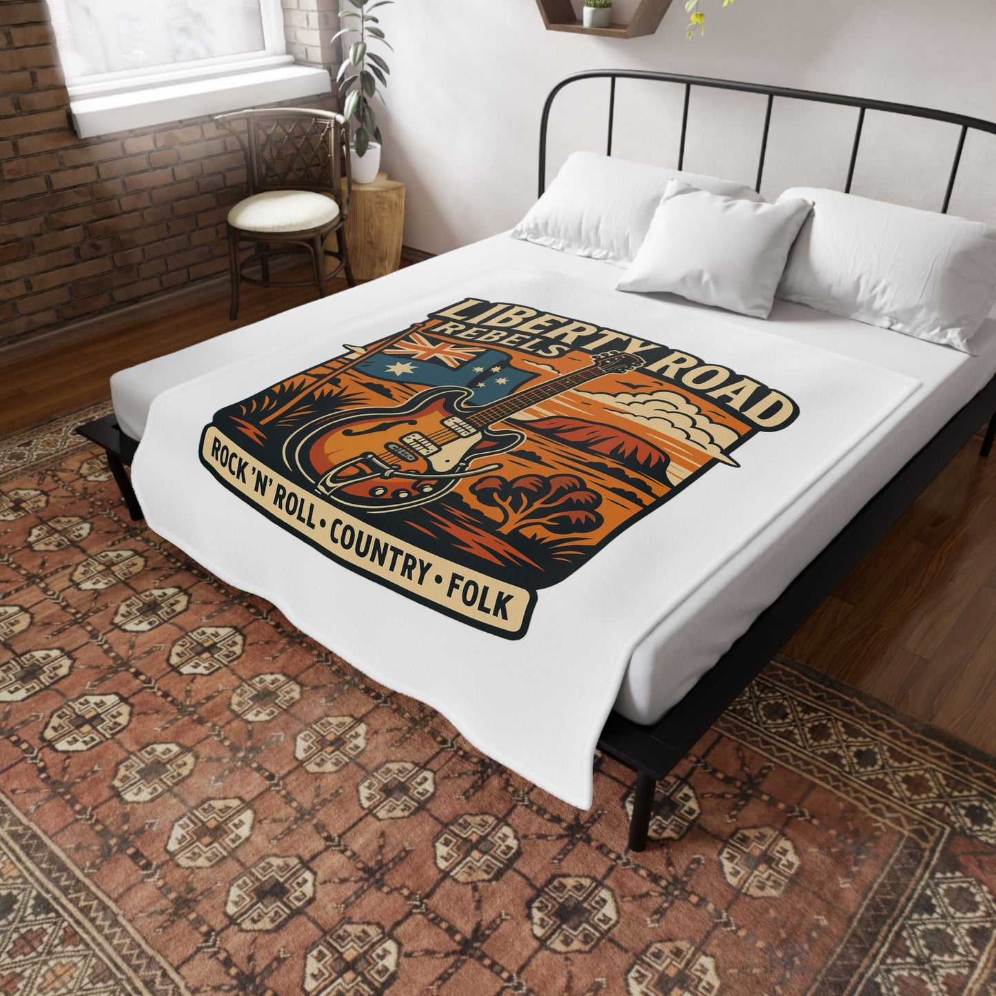 Liberty Road Rebels Australian Fleece Cozy Throw Blanket