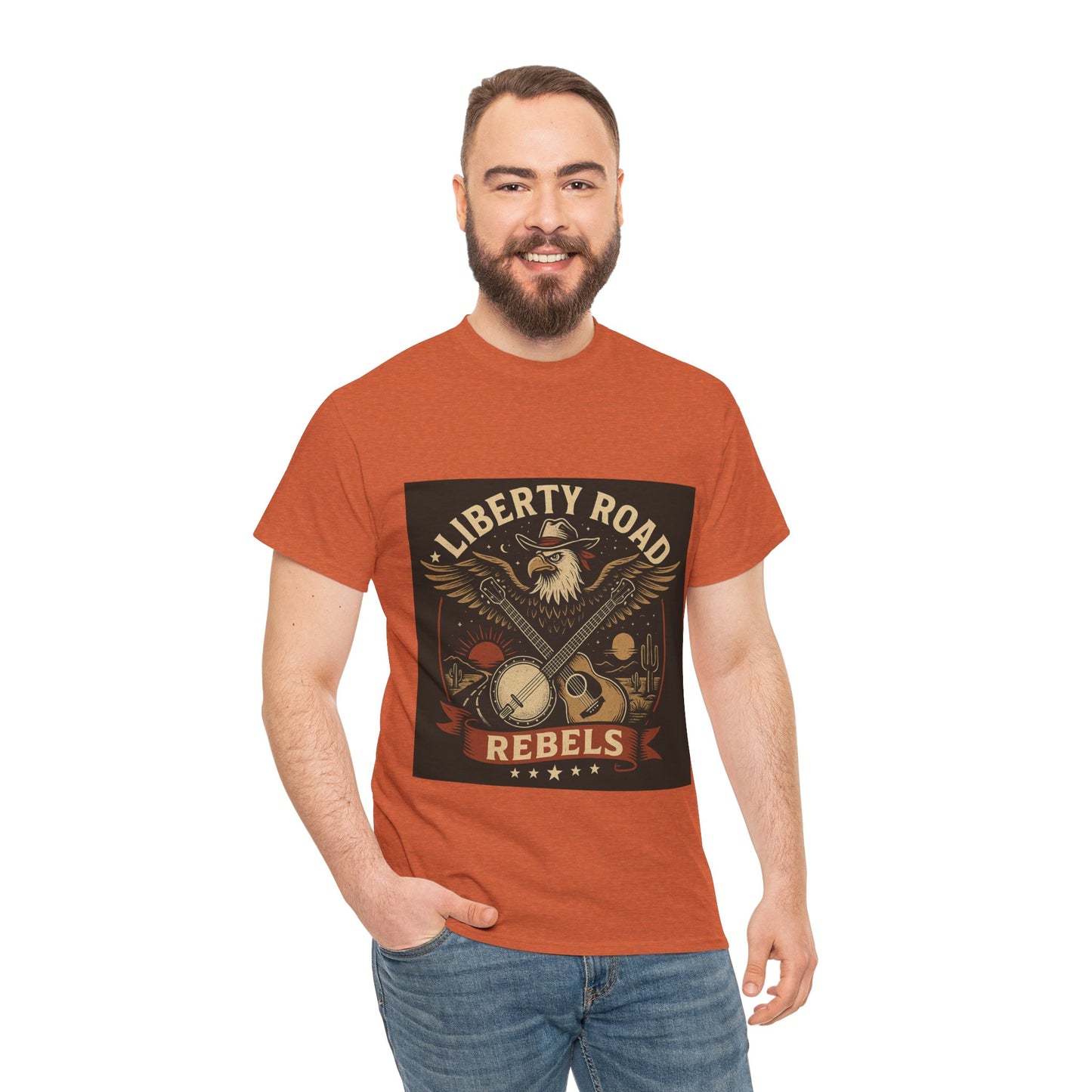 Liberty Road Rebels Vintage Americana Style Tee Unisex T-Shirt