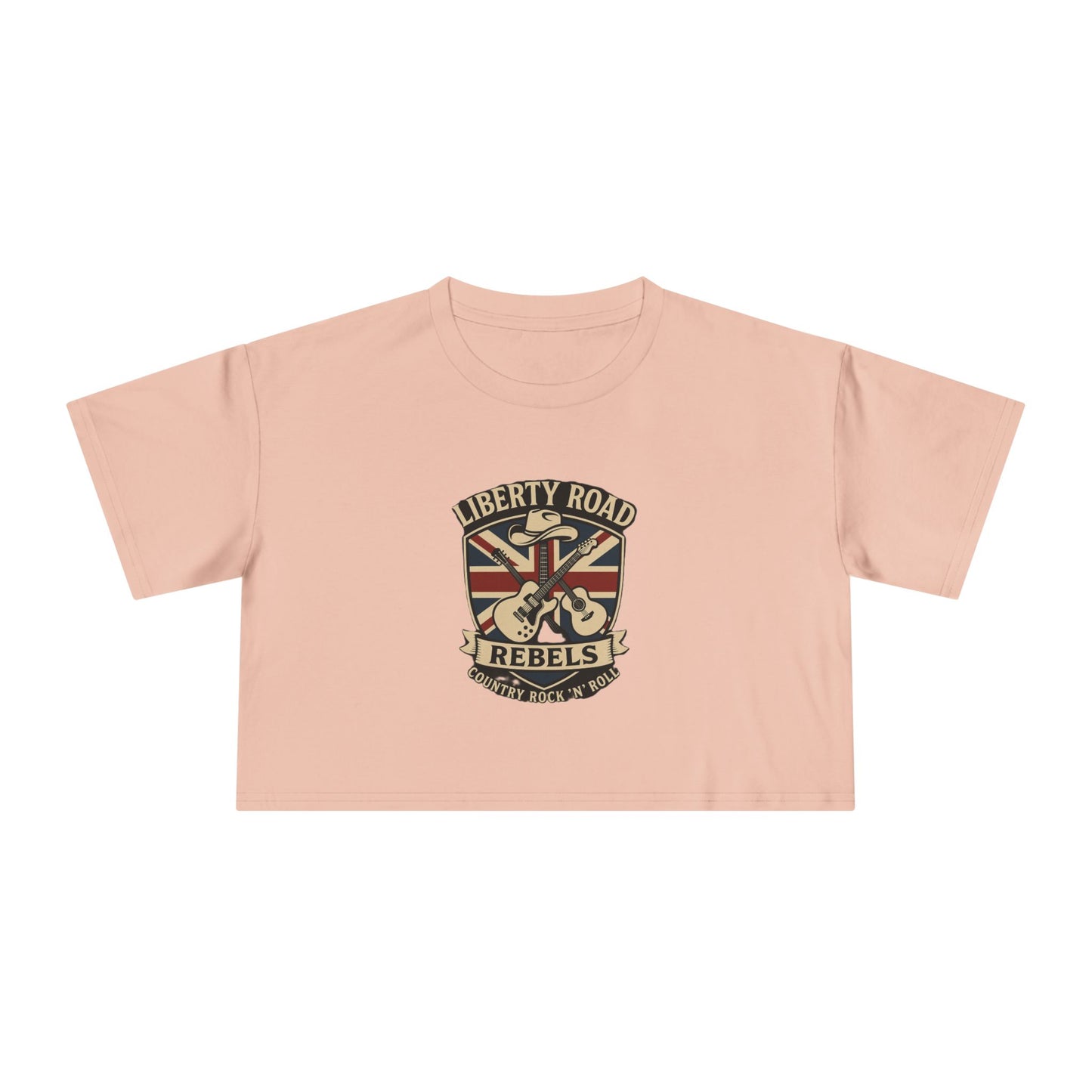 Liberty Road Rebels Britannia Women's Crop Tee T-Shirt