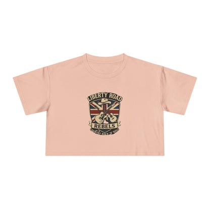 Liberty Road Rebels Britannia Women's Crop Tee T-Shirt