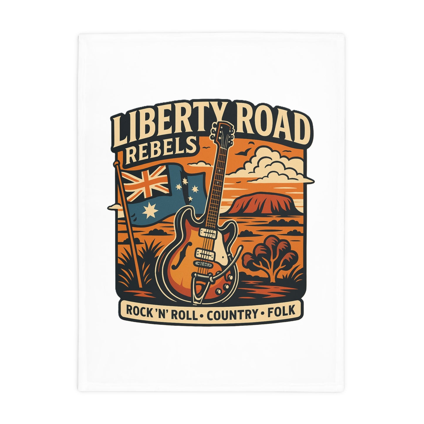 Liberty Road Rebels Australian Fleece Cozy Throw Blanket