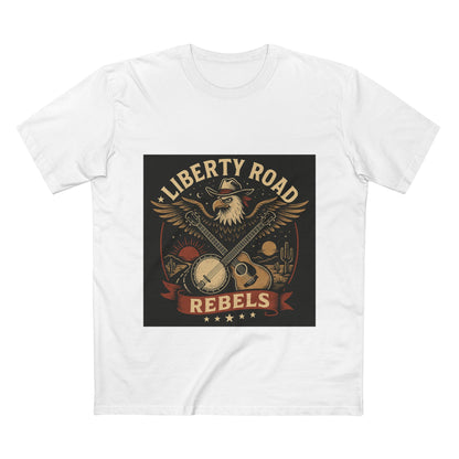 Liberty Road Rebels Vintage Americana Style Tee T-Shirt