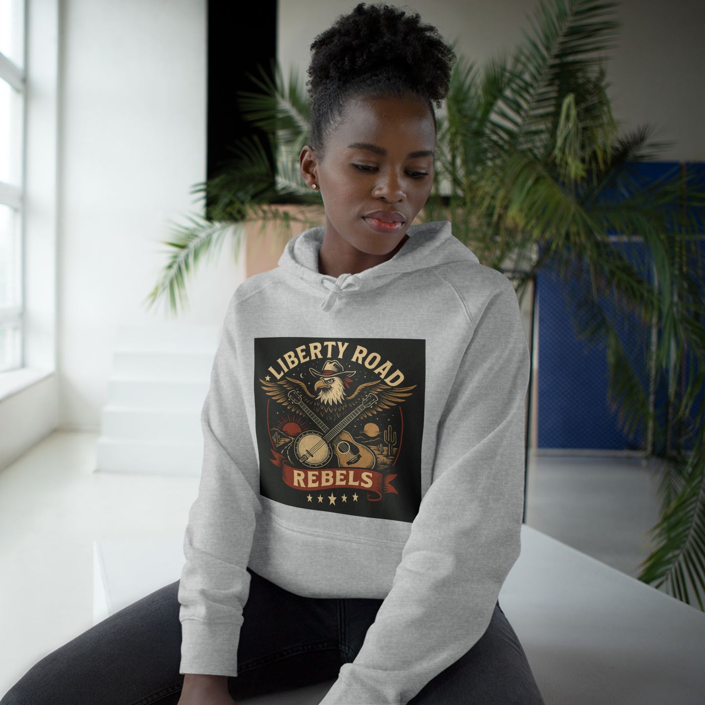 Liberty Road Rebels Vintage Americana Style Hoodie Unisex Sweatshirt