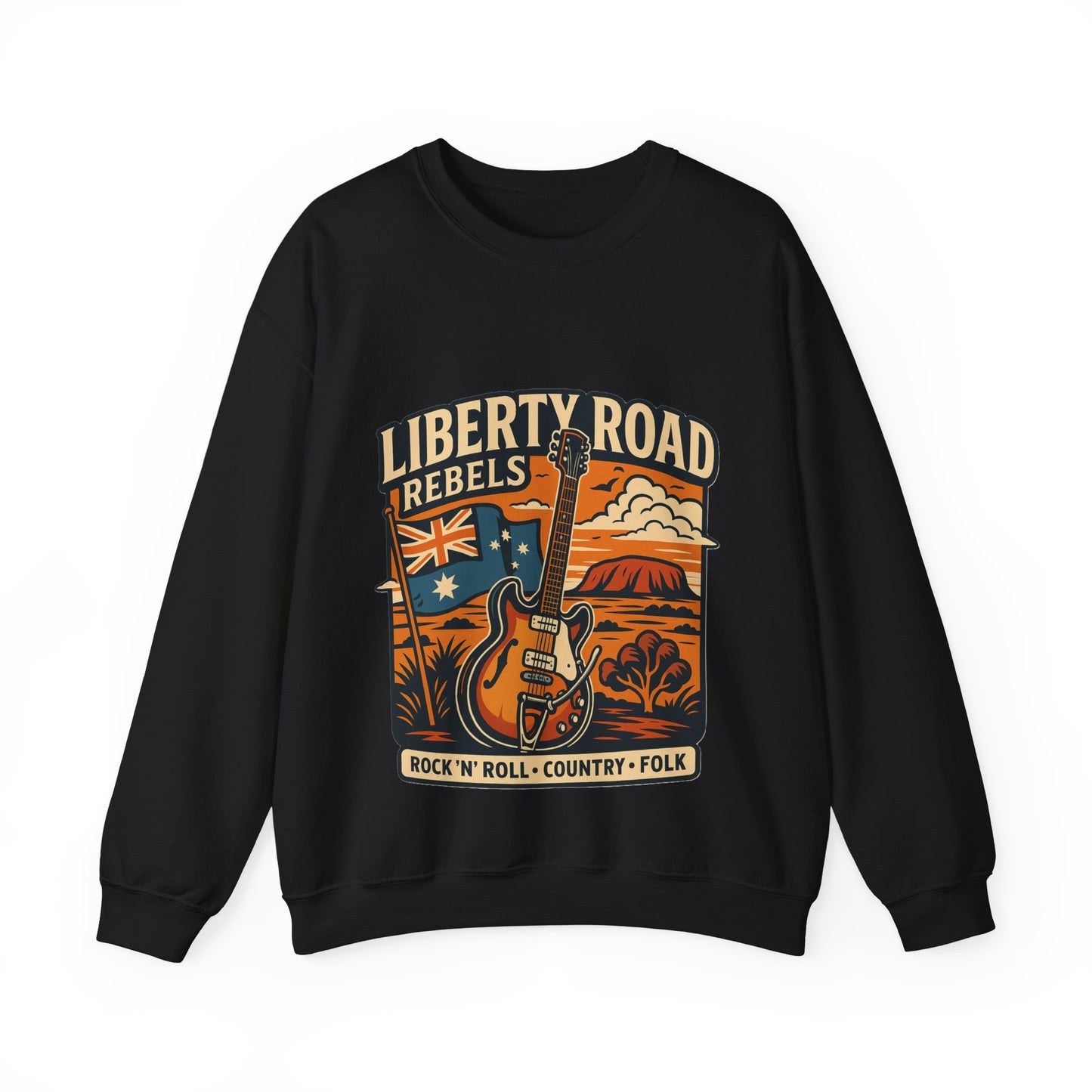 Liberty Road Rebels Australiana Cozy Crewneck Sweatshirt