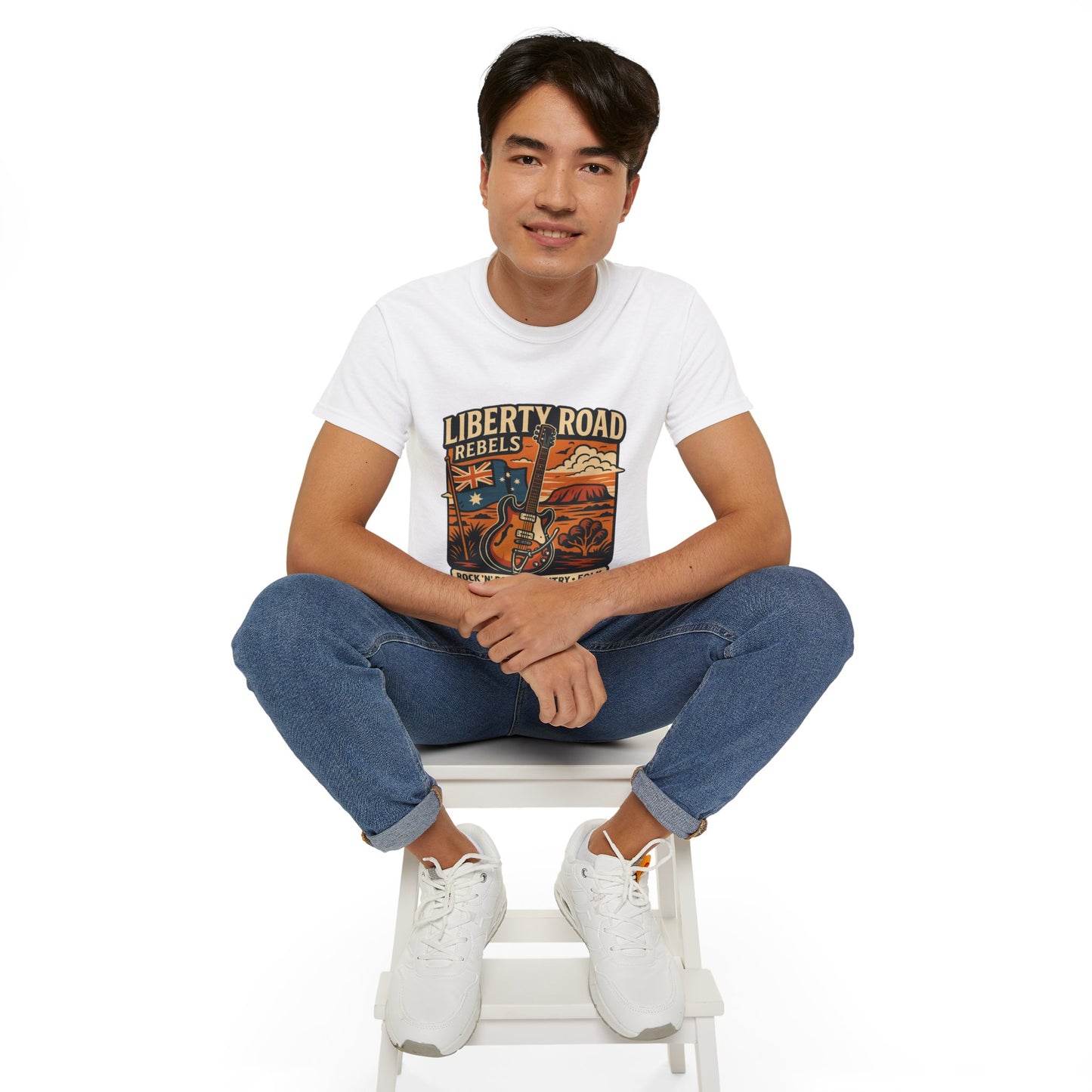 Liberty Road Rebels Australiana Unisex Ultra Cotton Tee T-Shirt
