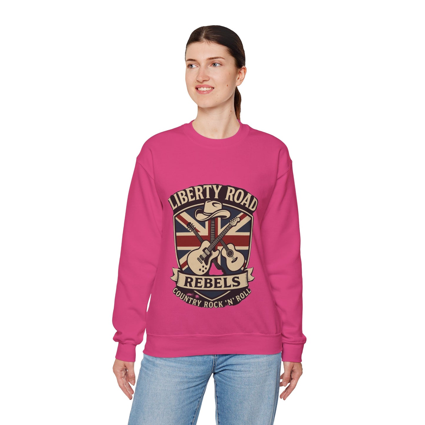 Liberty Road Rebels Britannia Sweatshirt Unisex Crewneck Longsleeve T-Shirt