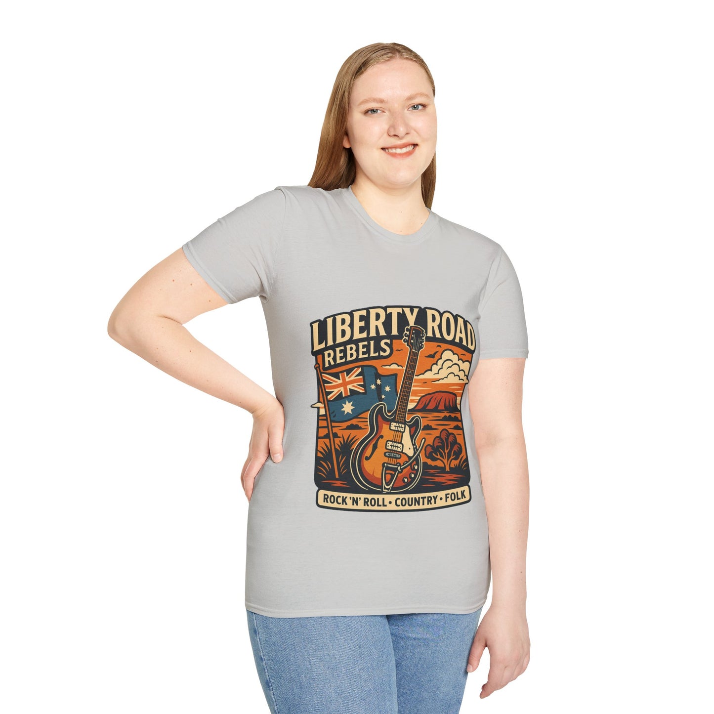 Liberty Road Rebels Australiana T-Shirt Unisex Graphic Tee