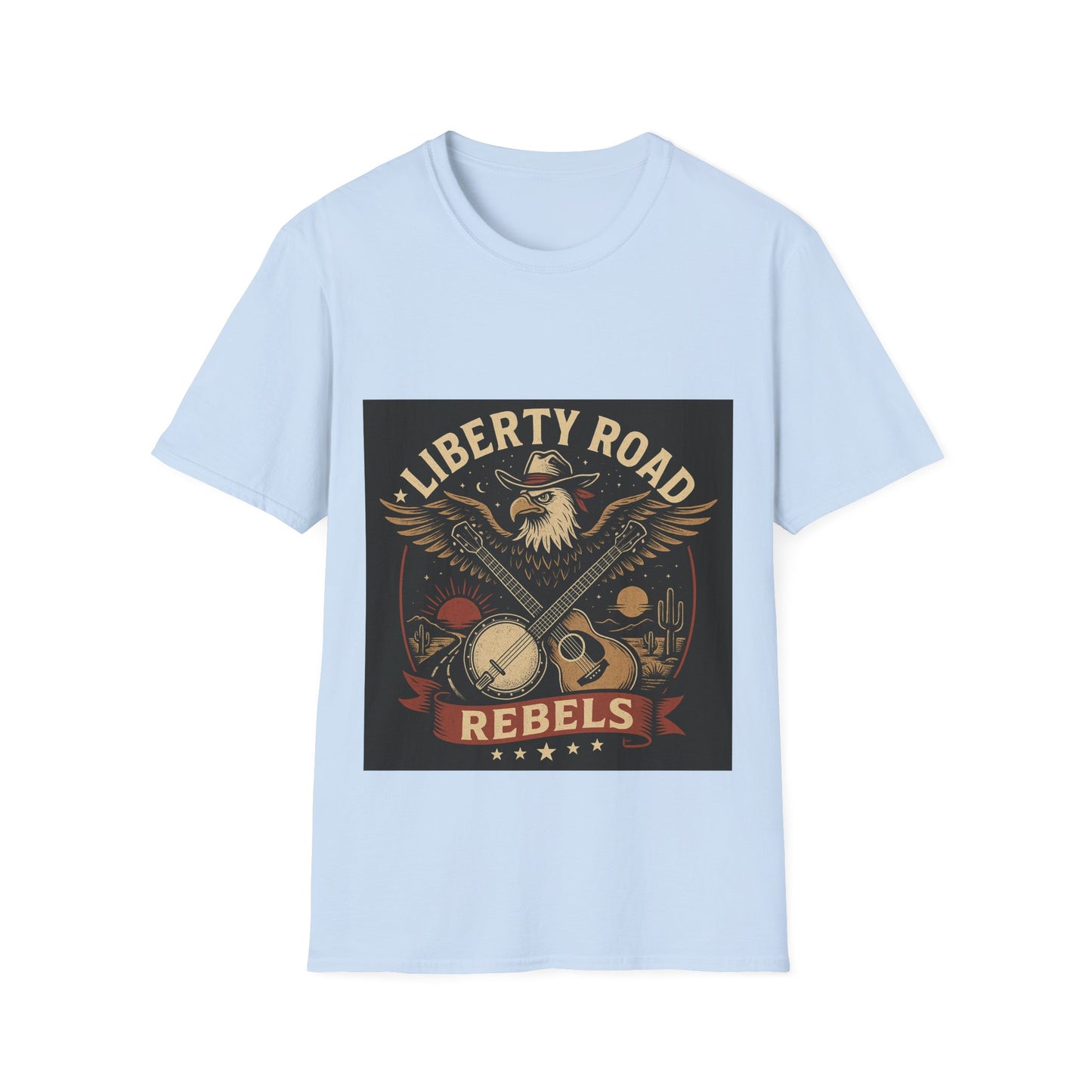 Liberty Road Rebels Vintage Americana Style T-Shirt