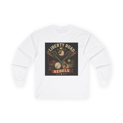 Liberty Road Rebels Vintage Americana Style Long Sleeve Tee