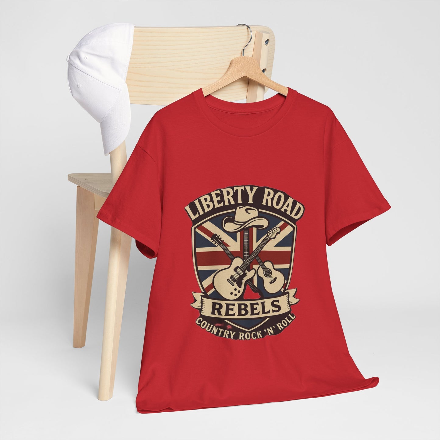 Liberty Road Rebels Britannia Rock 'n' Roll Rebels Tee Unisex Heavy Cotton T-Shirt
