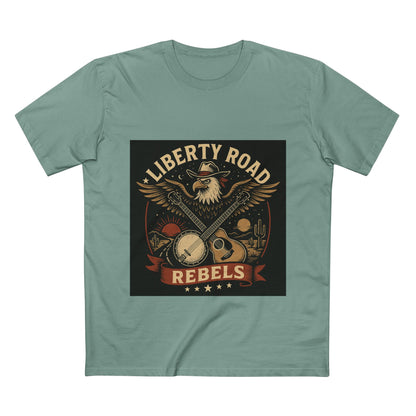 Liberty Road Rebels Vintage Americana Style Tee T-Shirt