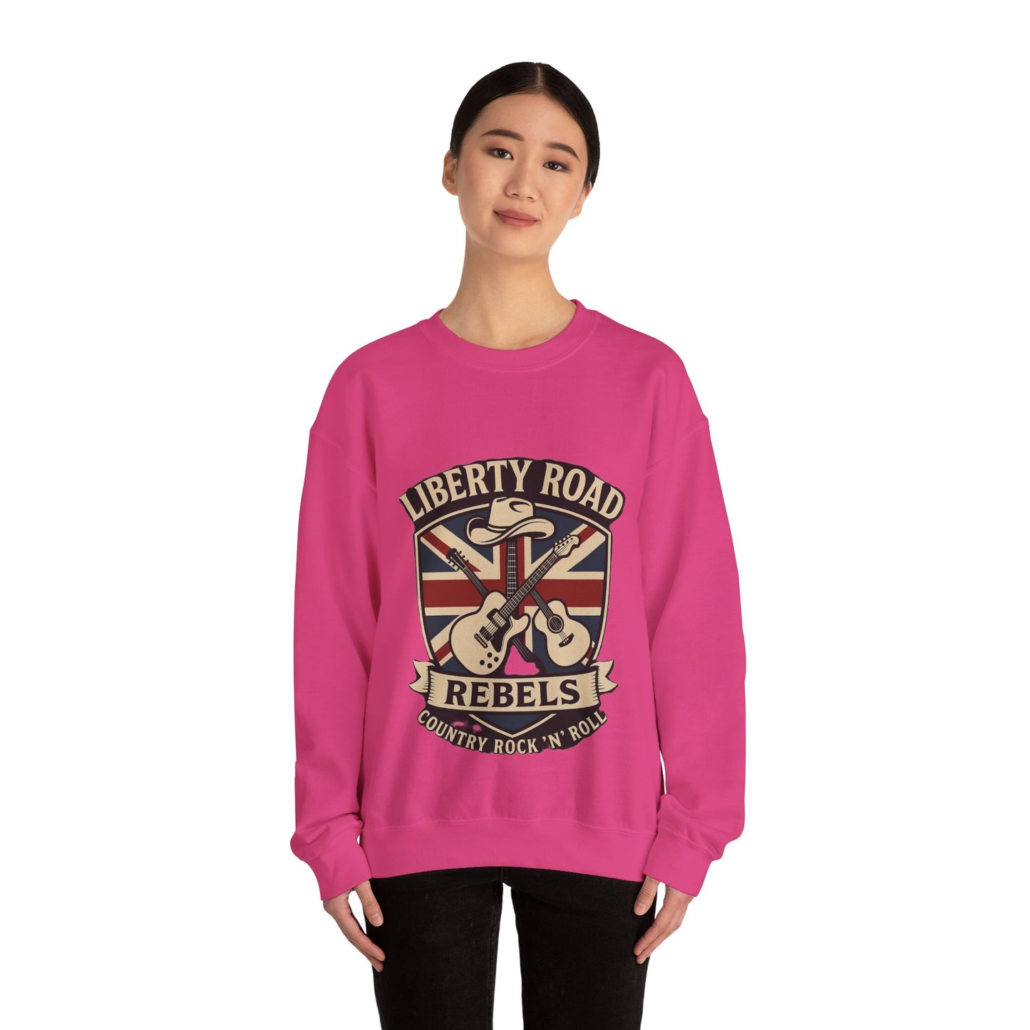 Liberty Road Rebels Britannia Sweatshirt Unisex Crewneck Longsleeve T-Shirt