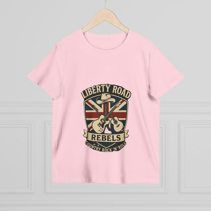 Liberty Road Rebels Britannia Rock 'n' Roll Tee Women's Graphic T-Shirt