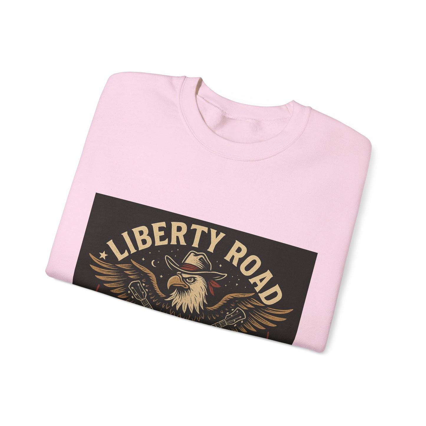 Liberty Road Rebels Vintage Americana Style Crewneck Sweatshirt