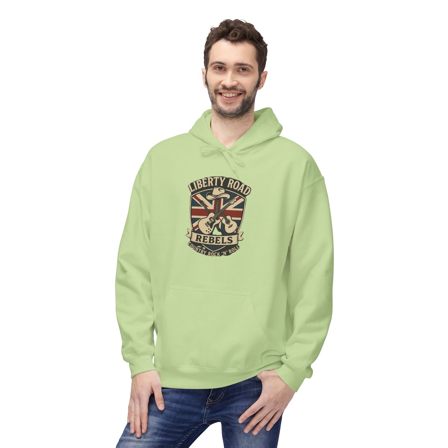 Liberty Road Rebels Britannia Fleece Hoodie Unisex Sweatshirt