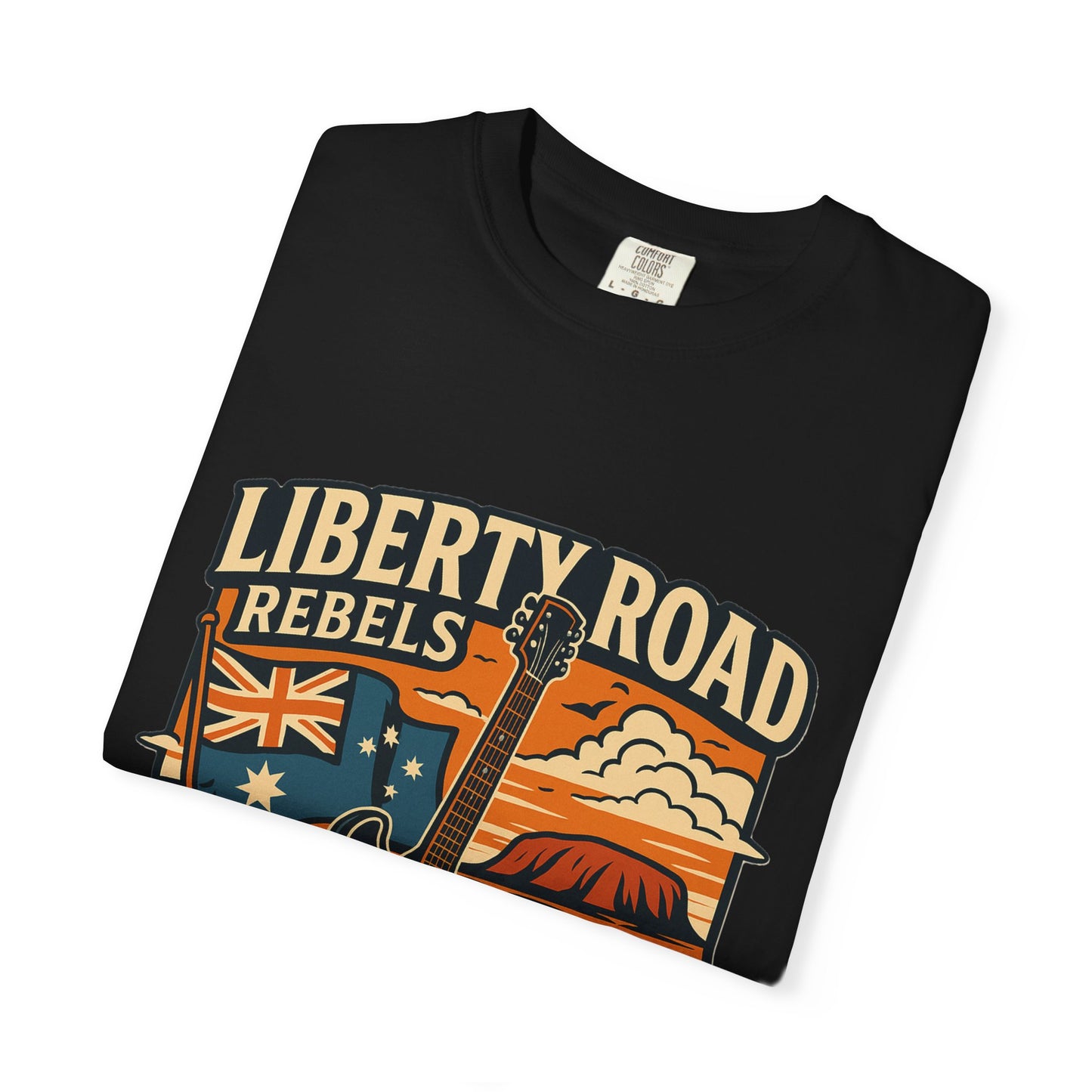 Liberty Road Rebels Australiana Unisex Garment-Dyed T-shirt