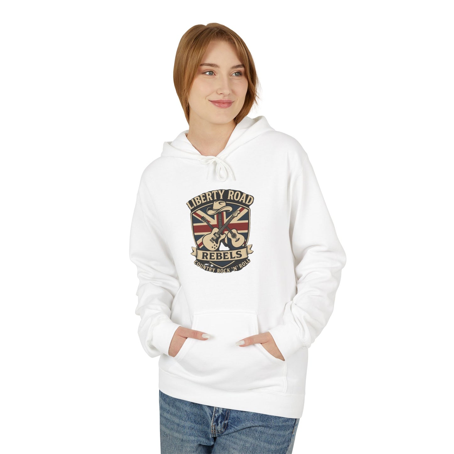 Liberty Road Rebels Britannia Fleece Hoodie Unisex Sweatshirt