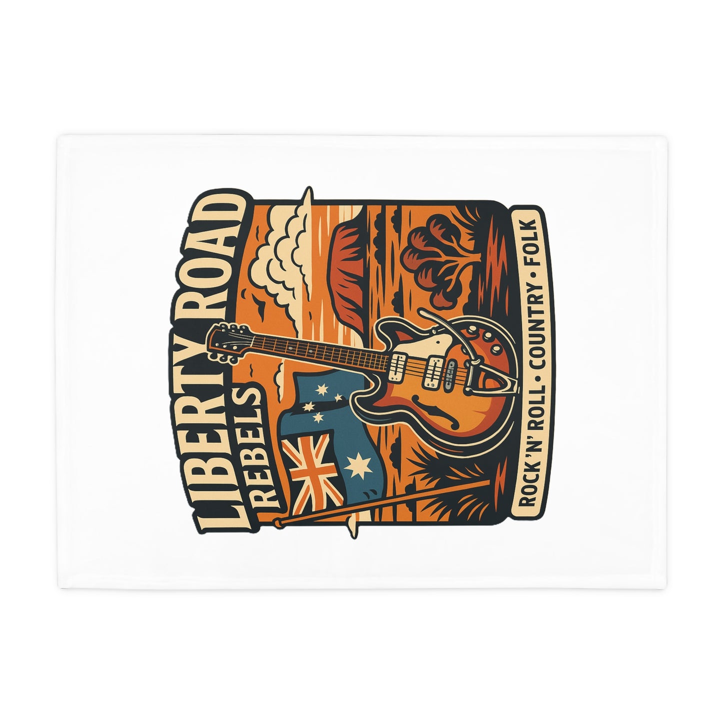 Liberty Road Rebels Australian Fleece Cozy Throw Blanket