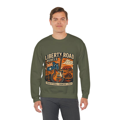 Liberty Road Rebels Australiana Cozy Crewneck Sweatshirt