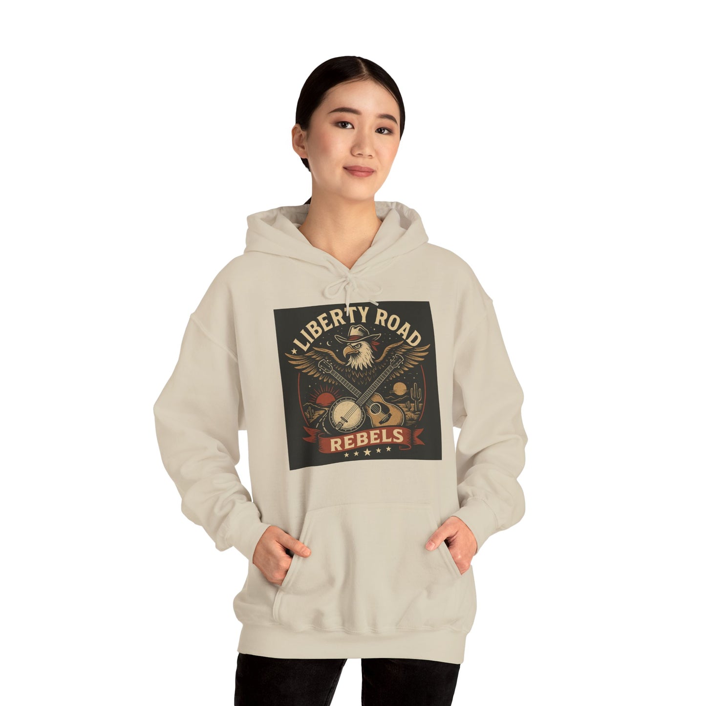 Liberty Road Rebels Vintage Americana Style Sweatshirt Unisex Hoodie