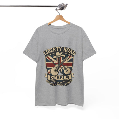 Liberty Road Rebels Britannia Rock 'n' Roll Rebels Tee Unisex Heavy Cotton T-Shirt