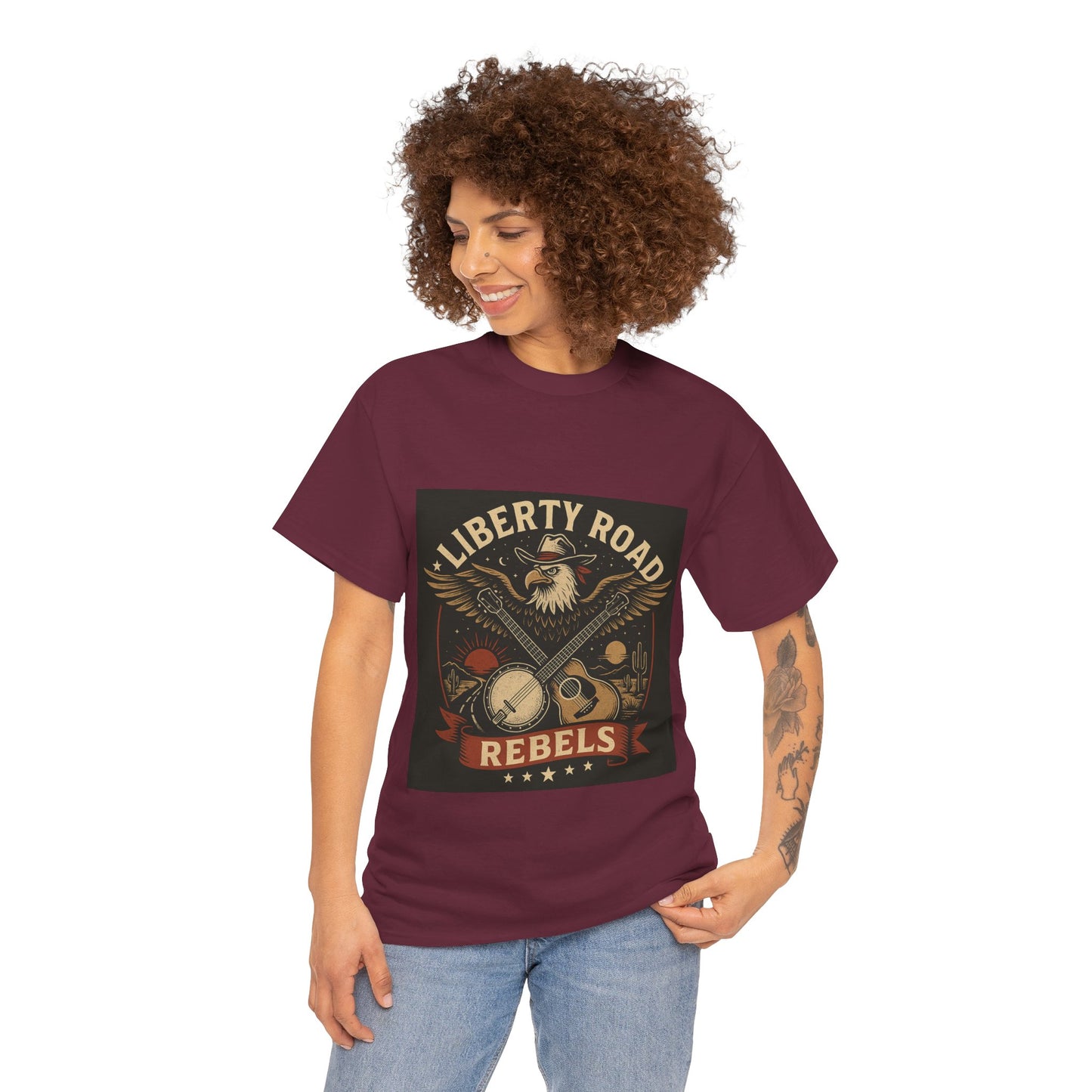 Liberty Road Rebels Vintage Americana Style Tee Unisex T-Shirt