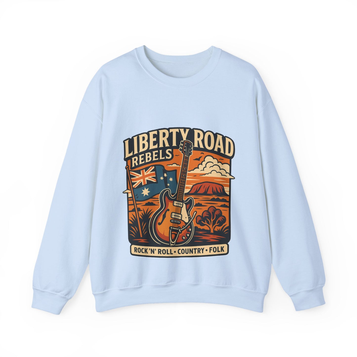 Liberty Road Rebels Australiana Cozy Crewneck Sweatshirt