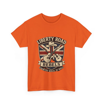 Liberty Road Rebels Britannia Rock 'n' Roll Rebels Tee Unisex Heavy Cotton T-Shirt