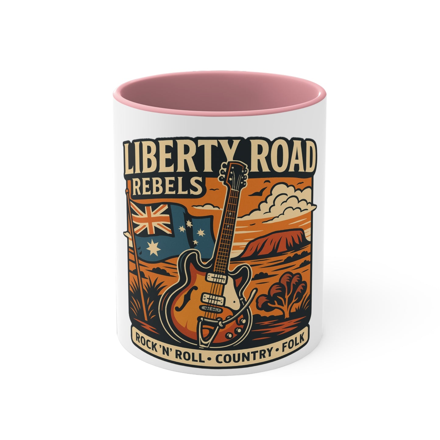 Liberty Road Rebels Australiana Colorful Accent Coffee Mug