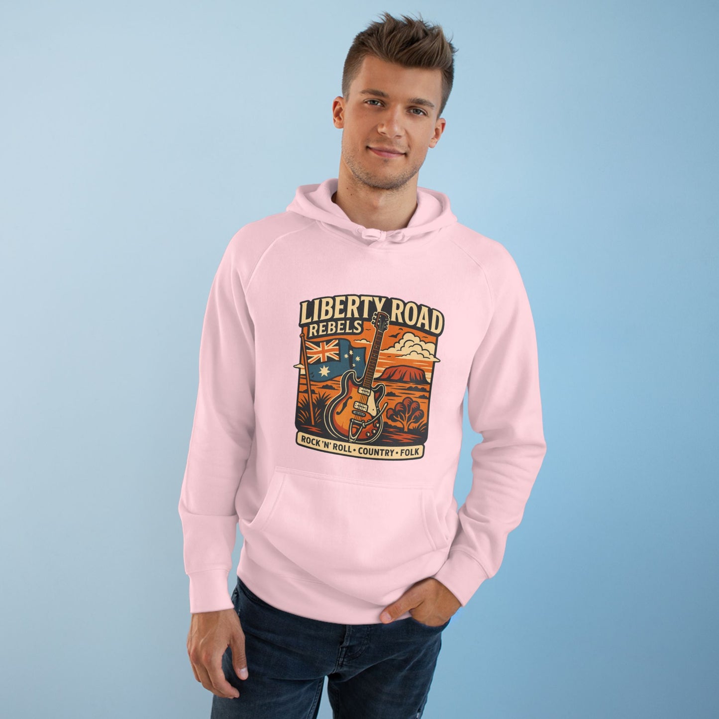 Liberty Road Rebels Vintage Australiana Hoodie